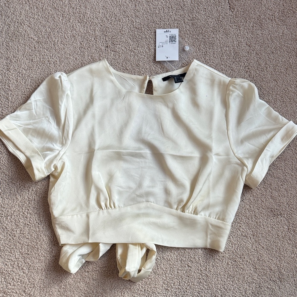 Elegant Cream Women's Top